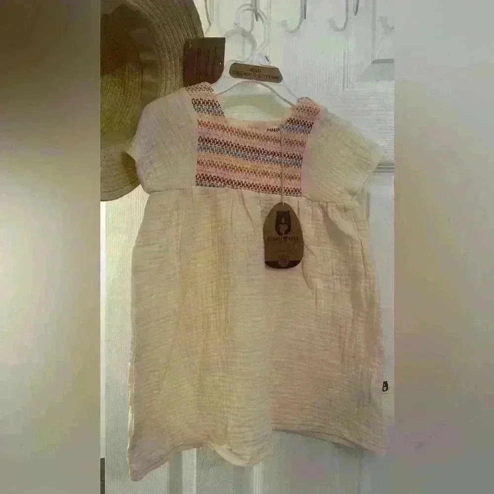 NWT - 2pc Rabbit + Bear Hat & Dress - Size 2T